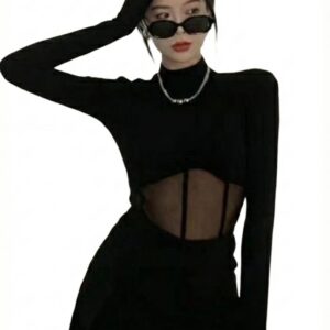 Home elegant strapless bubble hem mini dress for women